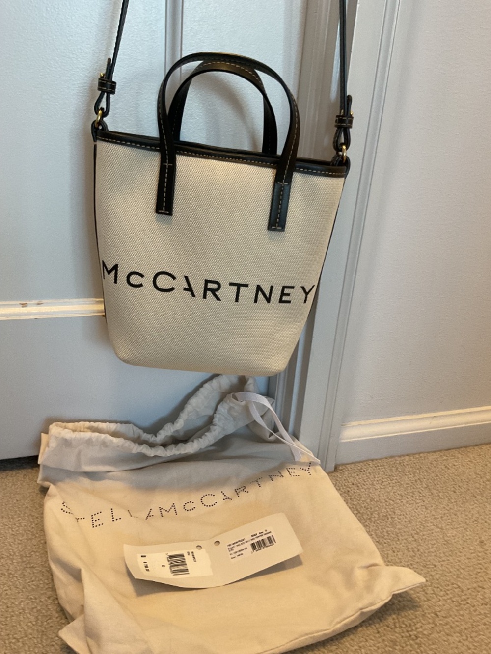 Stella McCartney Logo Canvas Crossbody Tote Bag - new with tags! - Picture 4 of 6